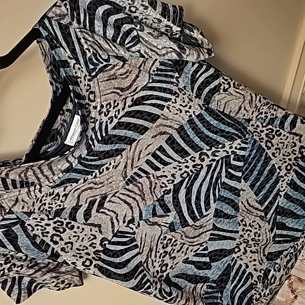 Animal Print Blouse #C8